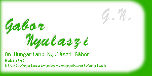 gabor nyulaszi business card